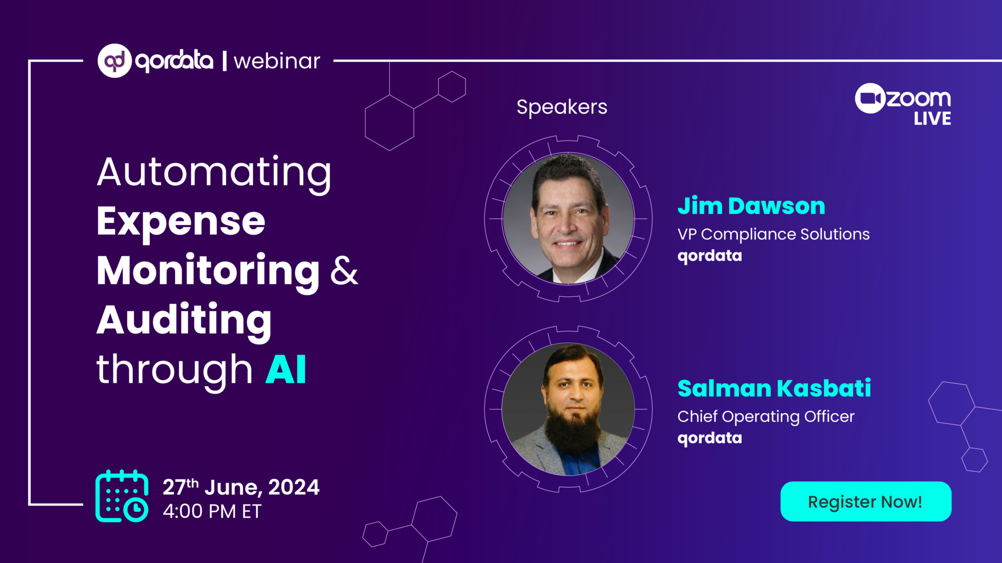 Automating Expense Monitoring & Auditing through AI - Webinar banner