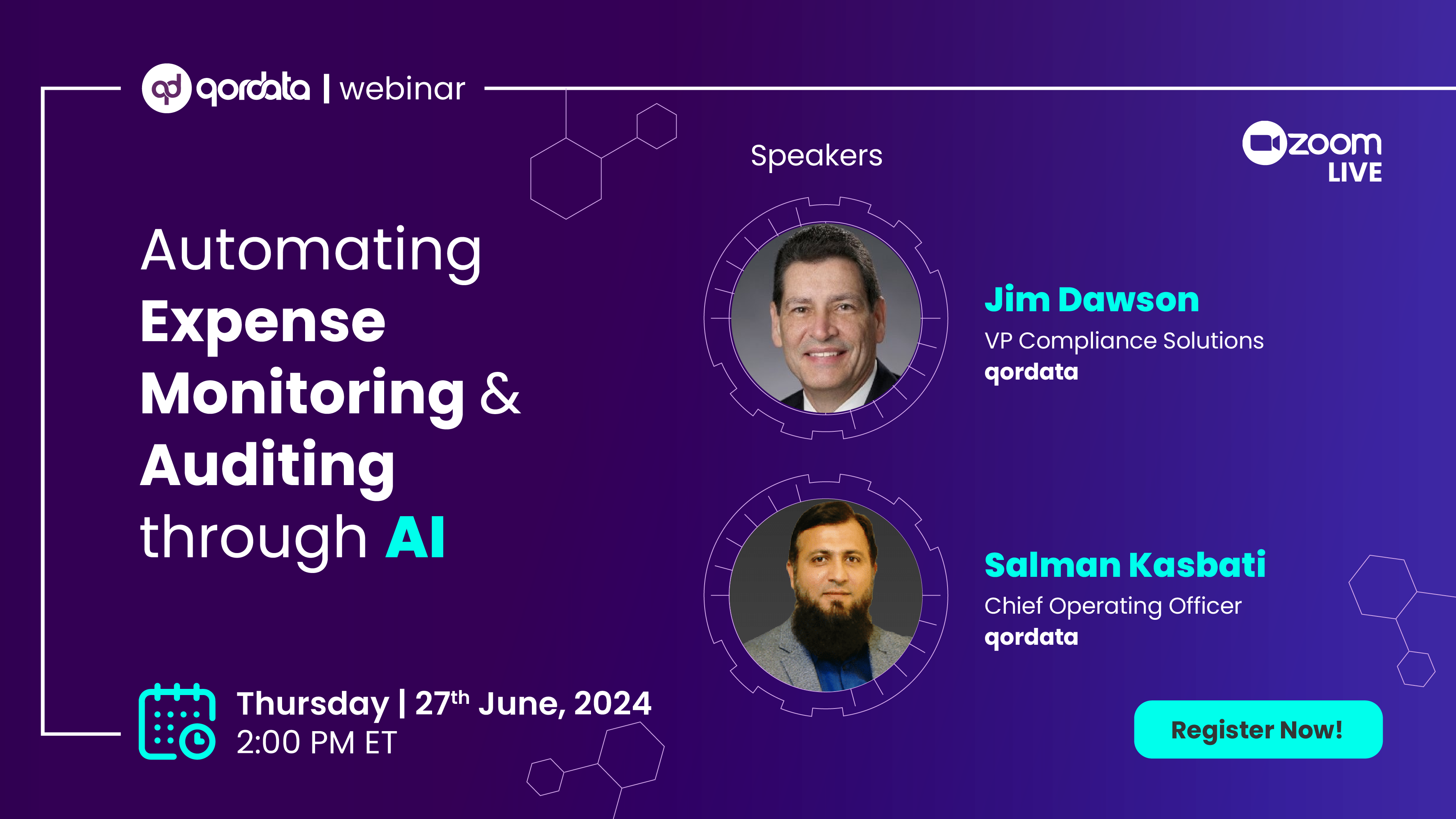 Automating Expense Monitoring & Auditing through AI - Webinar banner